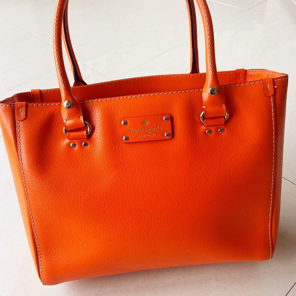 Kate Spade ♠️ Orange "Quinn" handbag